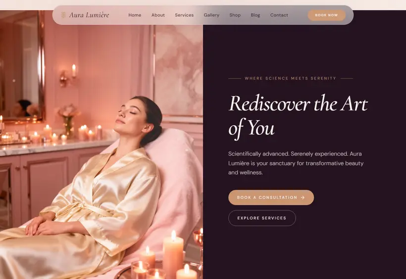 Aura Lumiere Website