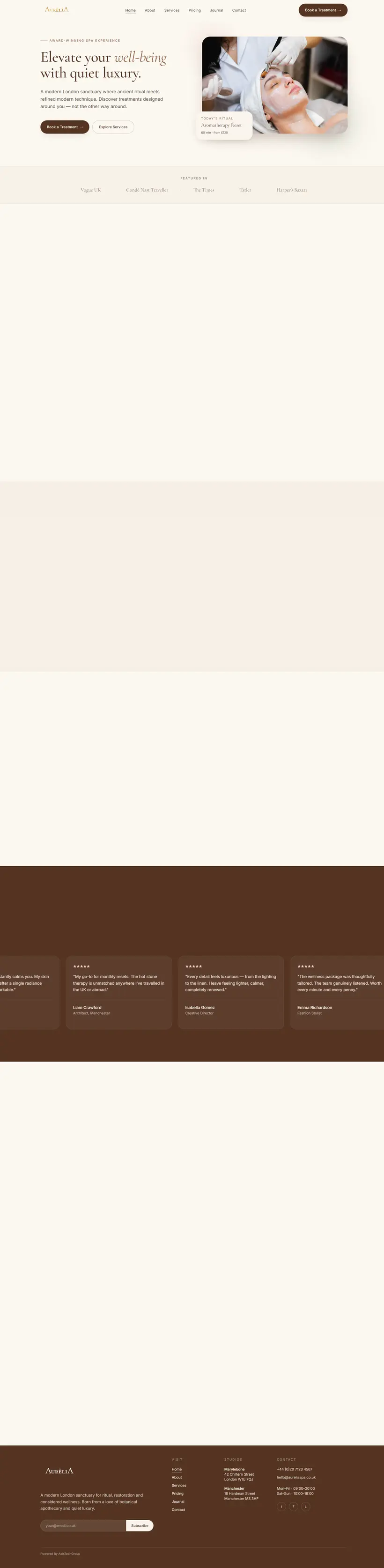 Aurelia Website