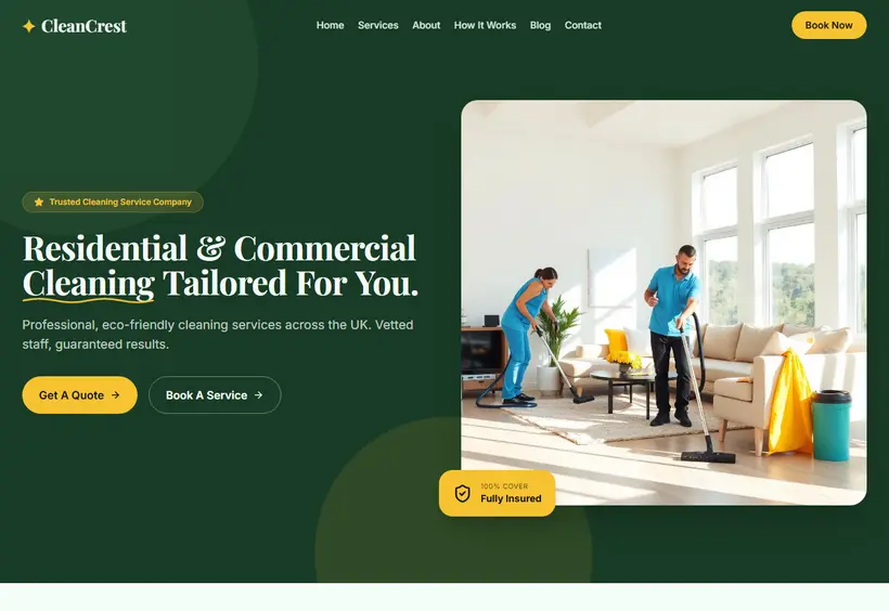 Clean Crest Website