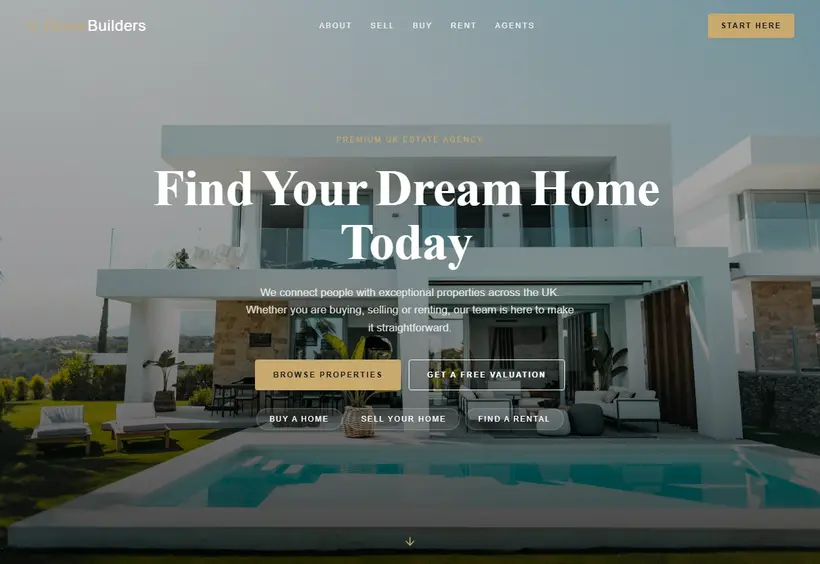 Dream Builders Website