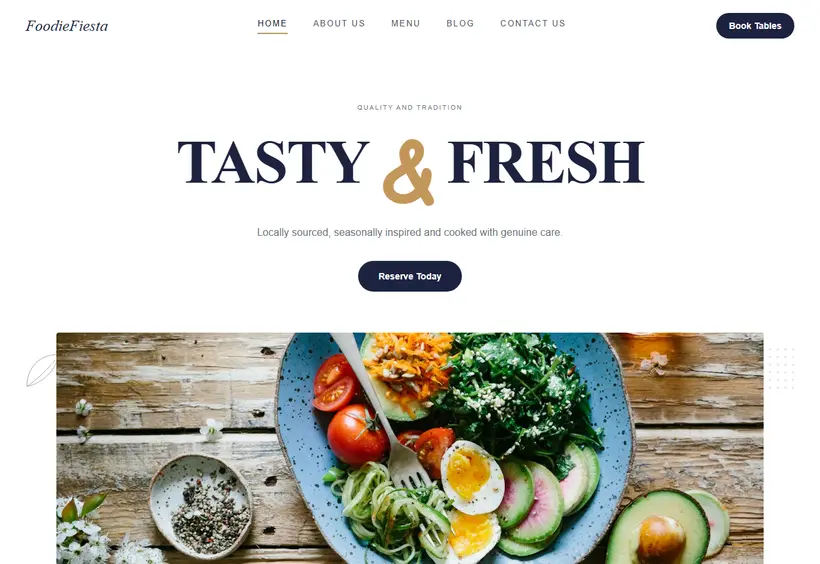 FoodieFiesta Website