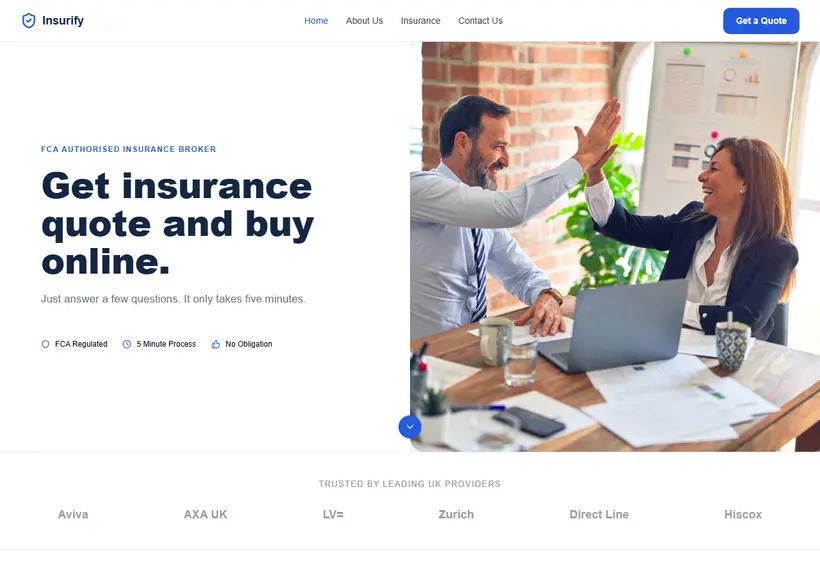 Insurify Website
