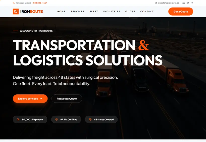 IronRoute Website