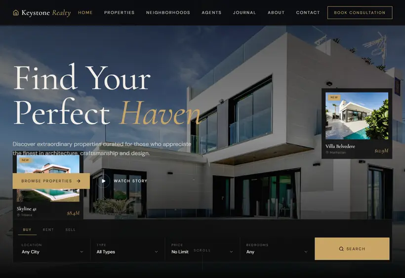 Keystone Realty Website