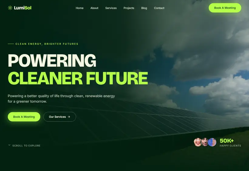 Lumisol Website