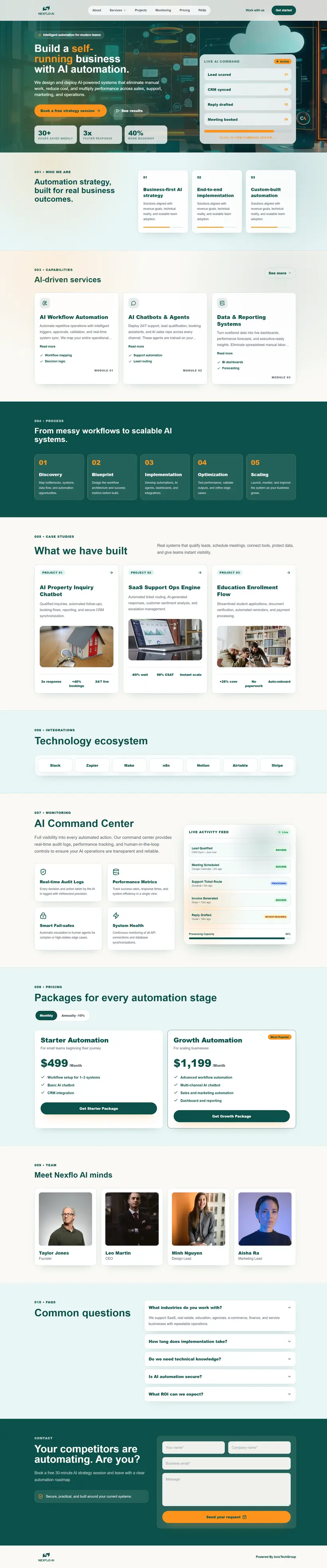NexFlo AI Website
