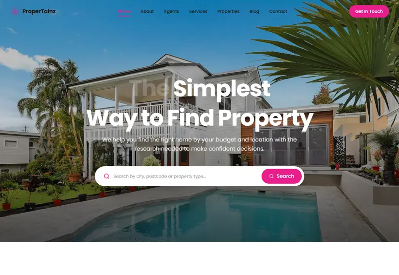 Propertainz Website