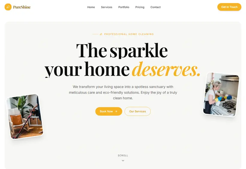 Pure Shine Website
