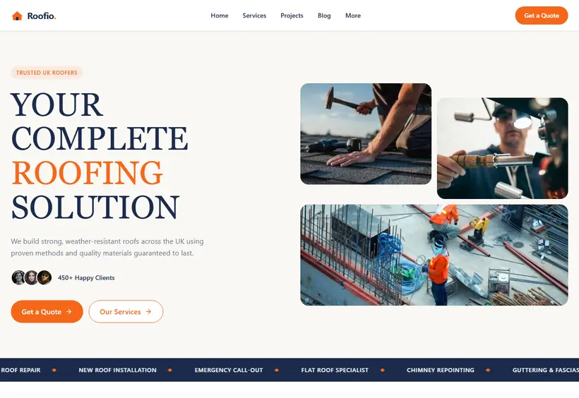 Roofio Website