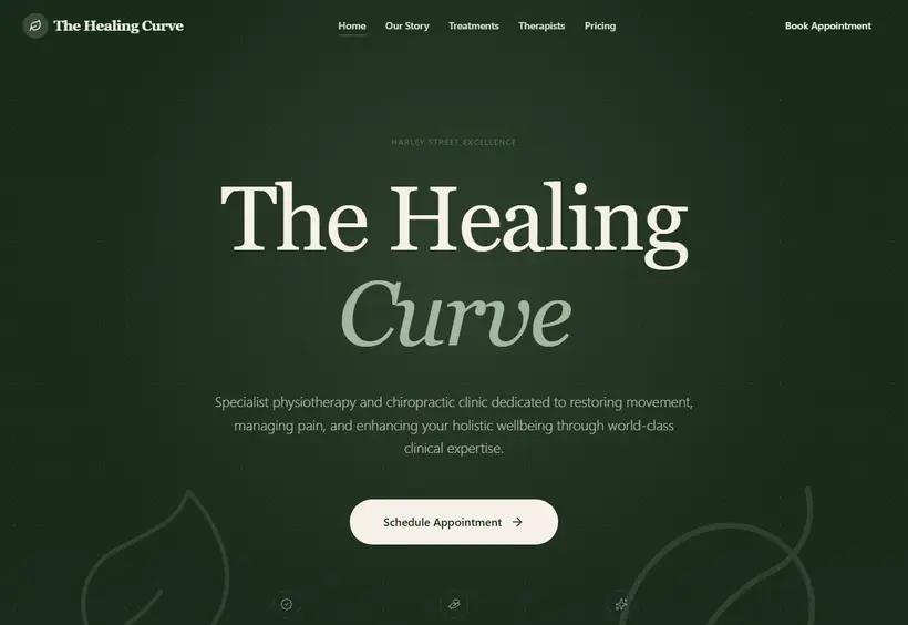 The Healing Curve Website