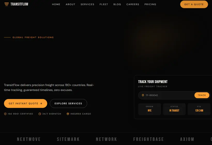 TransitFlow Website
