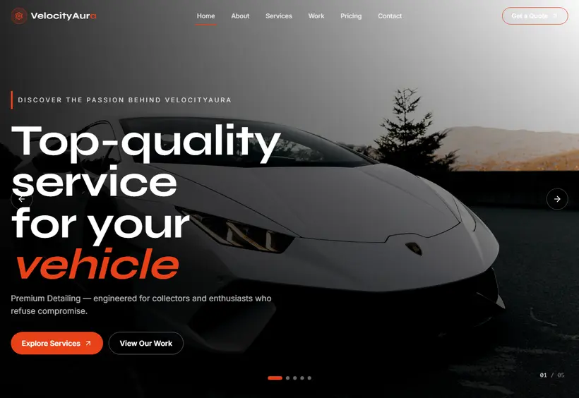 Velocity Aura Website